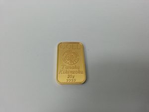 インゴット買取させて頂きました。K24・金の高価買取なら大阪・神戸のブランドラボ