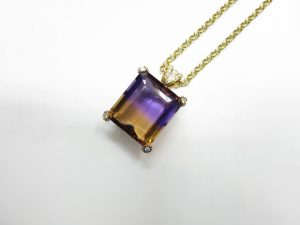 アメトリン K18金ネックレス 46.79ｃｔ 買取いたしました。