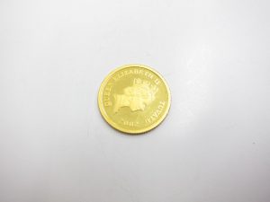 エリザベス金貨K24金インゴット1/10オンス買取いたしました。