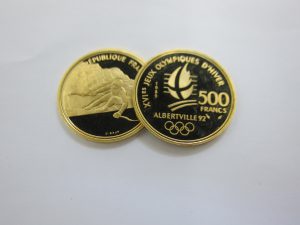 アルベールビル五輪記念500フラン金貨買取・大阪神戸金買取