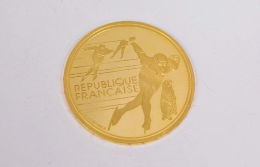 オリンピック記念金貨買取大阪神戸 アルベールビル500フラン金貨買取査定天神橋