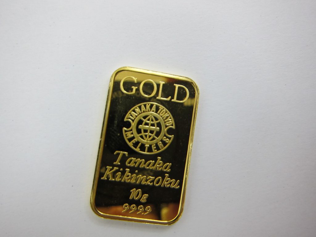 田中貴金属 999.9プレート10ｇ 純金 ｋ24金 買取 大阪神戸