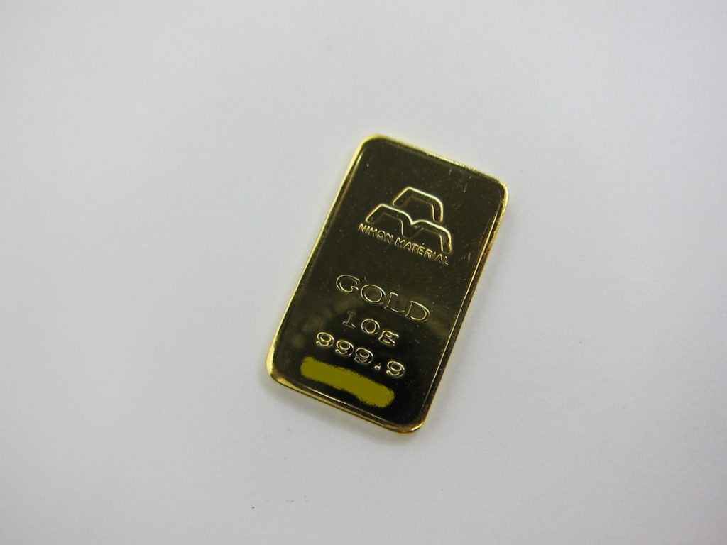 日本マテリアル純金インゴット10g GOLDプレート999.9 買取