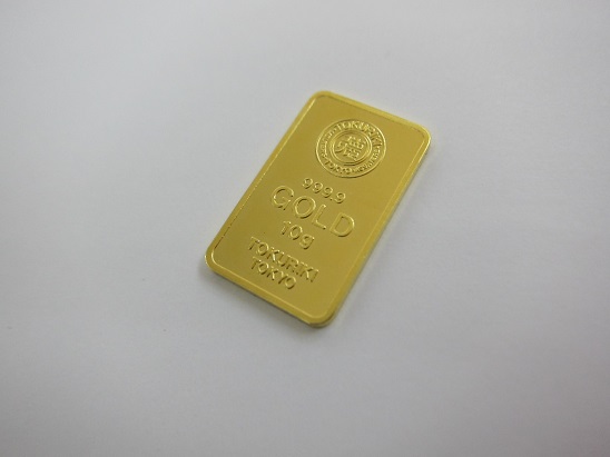 金 買取 999.9 GOLD 徳力本店 インゴット10g スモールバー