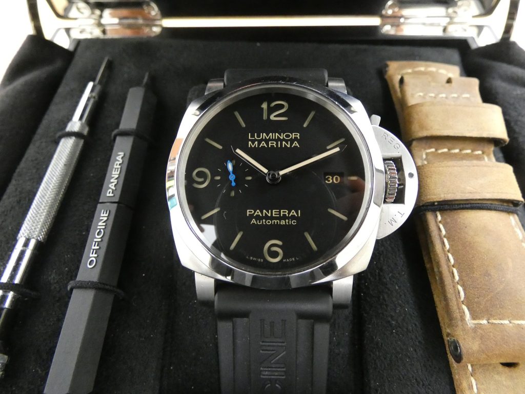 パネライ 買取 ルミノールマリーナ1950 PAM01312 ガラス傷あり