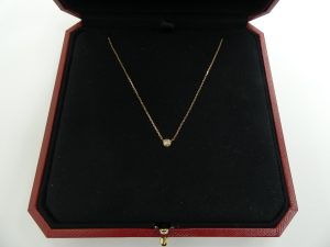 カルティエ 買取 ダムールネックレス XS ピンクゴールド 0.04ct