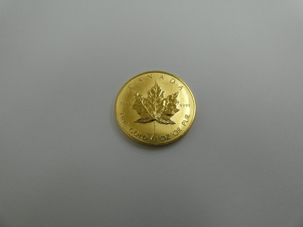 K24 カナダ メイプルリーフ金貨 9999 FINE GOLD 1OZ OR PUR 高価買取