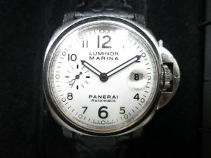 オフィチーネ・パネライ　ルミノールマリーナ40ｍｍ白文字盤　PAM00049　J番買取いたしました。