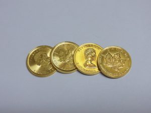 金 買取 大阪 神戸 K24 純金 メイプルリーフ金貨 1/10オンス 高額査定