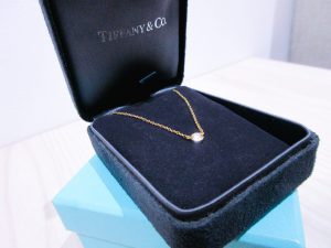 ティファニー(Tiffany＆Co) バイザヤード  買取 1P ダイヤ ネックレス 750(YG) 1.9g 鑑定書無し
