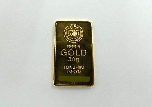 純金 インゴット 30ｇ999.9 徳力 TOKURIKI GOLD TOKYO 買取