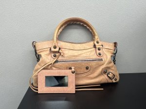 BALENCIAGA バレンシアガ ザ・ファースト レザー 2WAY バンドバッグ ピンク 103208