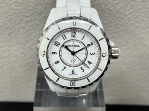 CHANEL シャネル J12 H0968 ホワイトセラミック×ホワイト文字盤 QZ 34mm