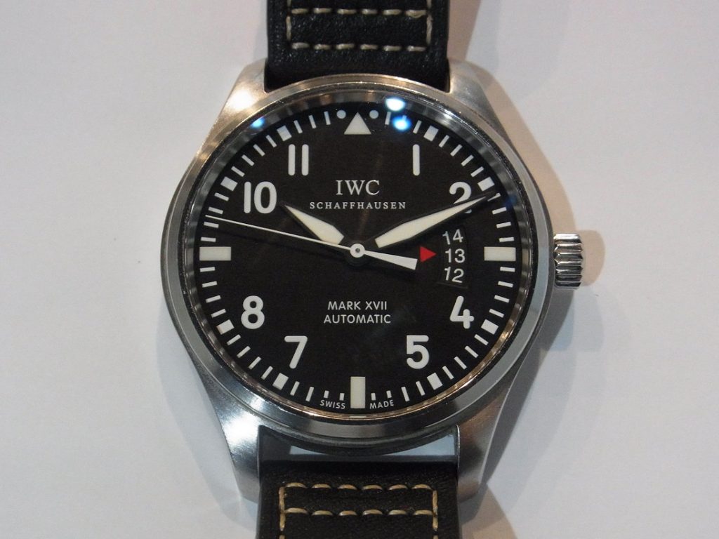 IWC マークシリーズ 買取 パイロットウォッチ マークXⅦ 2014年 社外革B