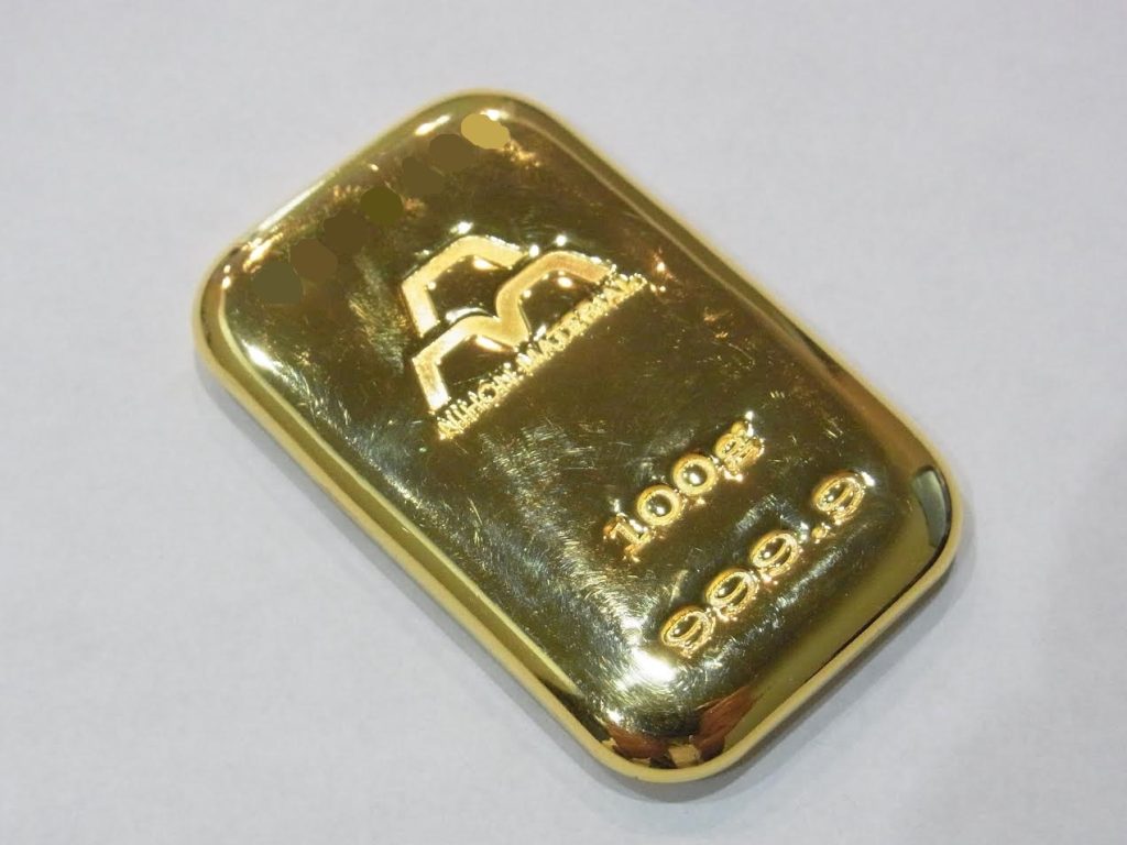 NIHON MATERIAL(日本マテリアル) GOLD 999.9  インゴット 100g 純金 買取