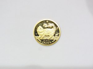 K24金 買取 純金 マン島キャット金貨 1/10oz エリザベス二世