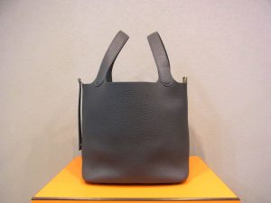 エルメス 買取 ピコタンロックMM グリミスティ ゴールド金具 W刻印