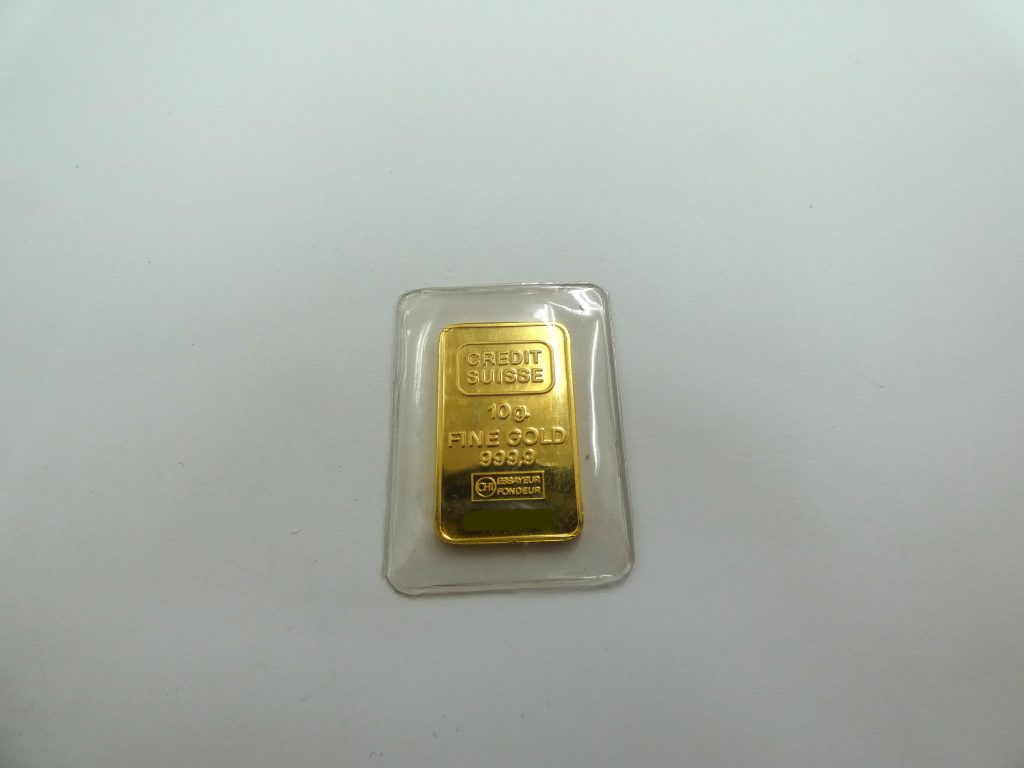 FINE GOLD 999.9 k24金 純金 ゴットバー 10g 買取　無料見積もり査定