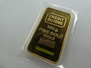 クレディスイス100g FINEGOLD999.9 インゴット 純金 買取