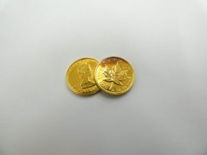 K24 CANADA メイプルリーフ金貨 1/4oz 買取 トランプ新政権でボラ高