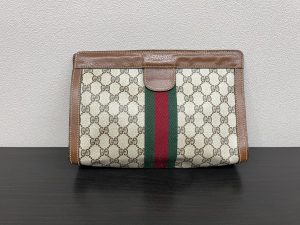 GUCCI オールドグッチ GGスプリーム シェリーライン クラッチバッグ ヴィンテージ